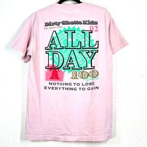 DGK M Shield Crest Logo Pink Skateboard Graphic Tee T-shirt Dirty Ghetto Kids